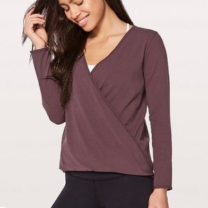 lululemon wrap long sleeve top